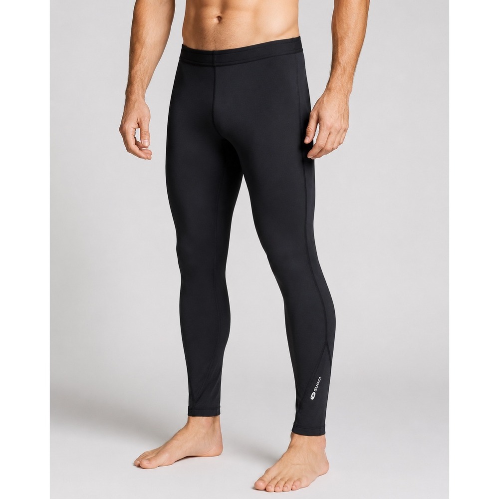 Sugoi Men's 2XL Black Thermal Running Cycling Tights Leggings Made in Canada